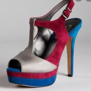 Jessica Simpson’s also cranberry heels open toe